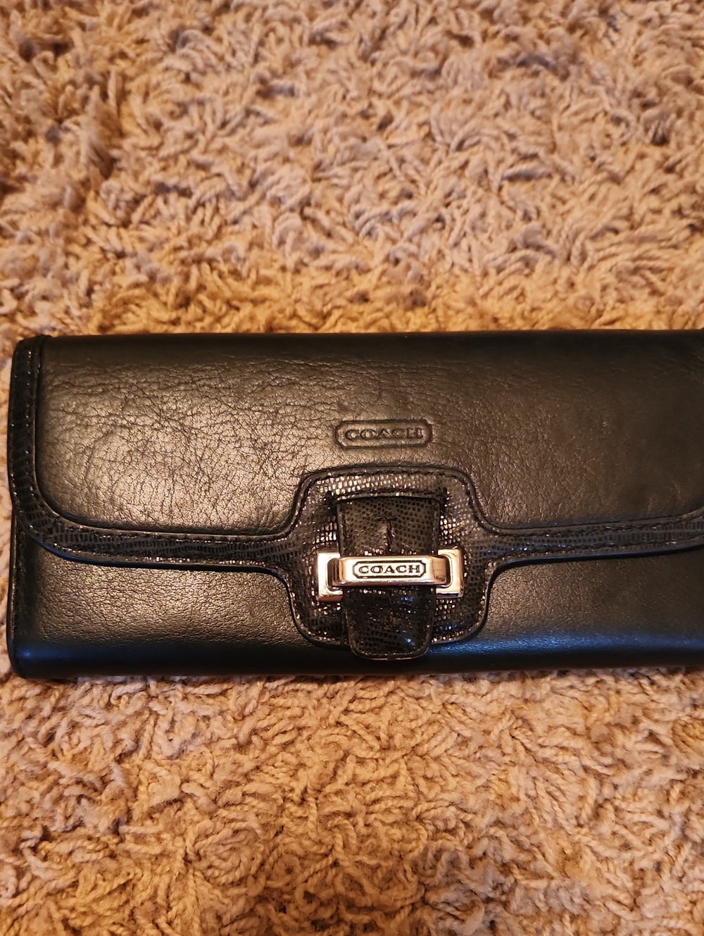 Womans Black Wallet Unbranded